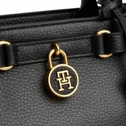 Online Tommy Hilfiger TH American Icon Shopper Tasche Leder 28 cm black