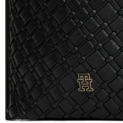 Sale Tommy Hilfiger TH Braided Schultertasche 25 cm black