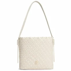 Tommy Hilfiger Schultertaschen|Henkeltaschen<TH Braided Schultertasche 25 cm soft cream