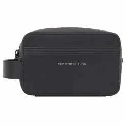 Tommy Hilfiger Kulturbeutel<TH Business Kulturbeutel Leder 21 cm black