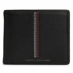 New Tommy Hilfiger TH Casual Geldbörse Leder 11.5 cm black
