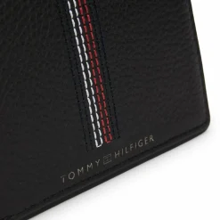New Tommy Hilfiger TH Casual Geldbörse Leder 11.5 cm black