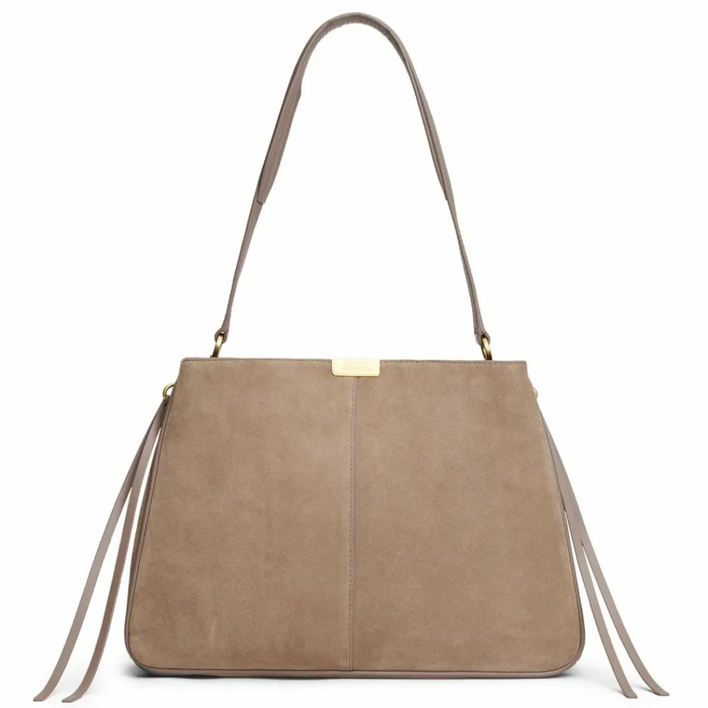 Tommy Hilfiger Henkeltaschen|Schultertaschen<TH Casual Schultertasche Leder 35 cm beige