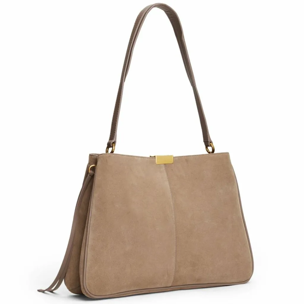 Tommy Hilfiger Henkeltaschen|Schultertaschen<TH Casual Schultertasche Leder 35 cm beige