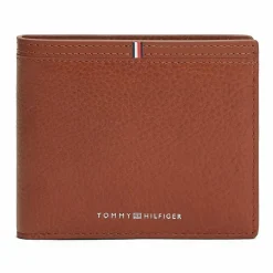 Tommy Hilfiger Herrengeldbörsen Querformat<TH Corp Geldbörse Leder 9 cm winter cognac