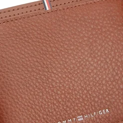 Tommy Hilfiger Herrengeldbörsen Querformat<TH Corp Geldbörse Leder 9 cm winter cognac