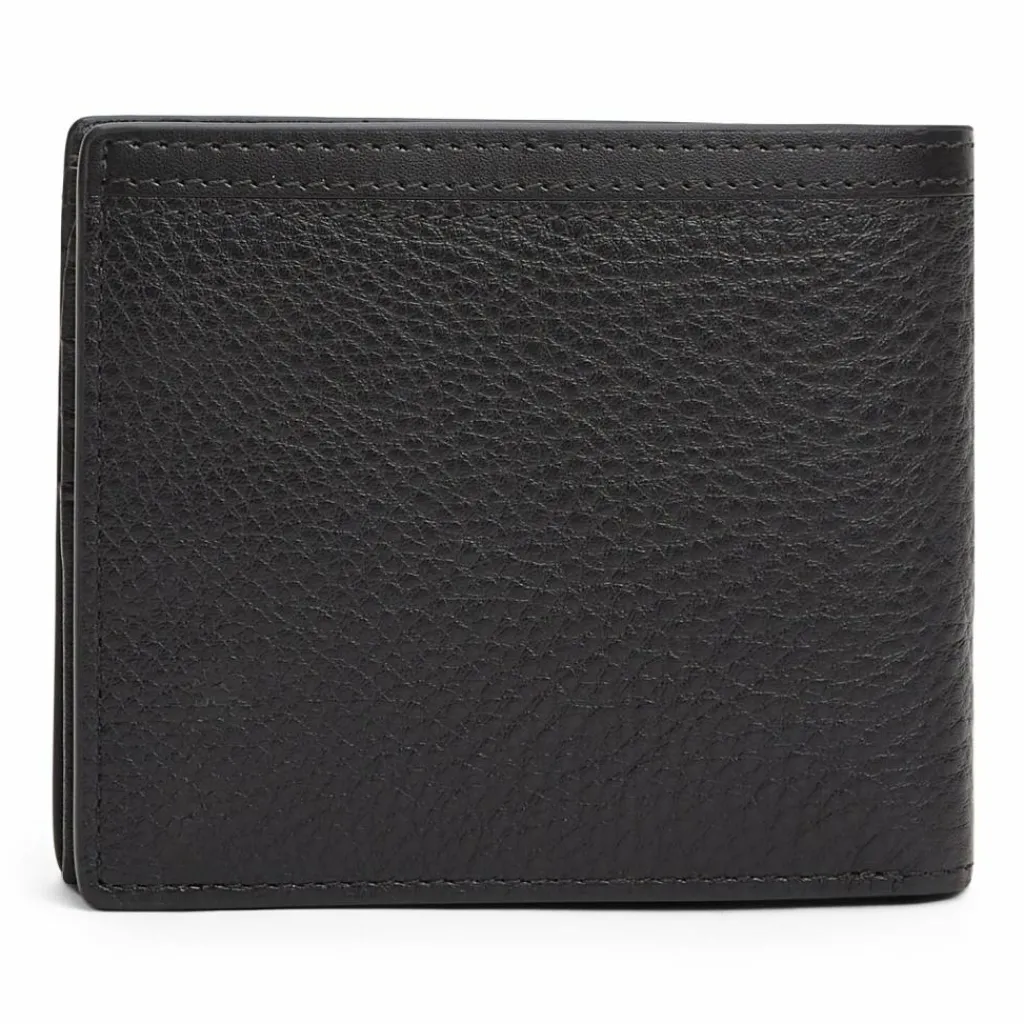 New Tommy Hilfiger TH Corp Geldbörse Leder 11.5 cm black