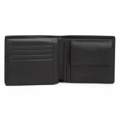 New Tommy Hilfiger TH Corp Geldbörse Leder 11.5 cm black