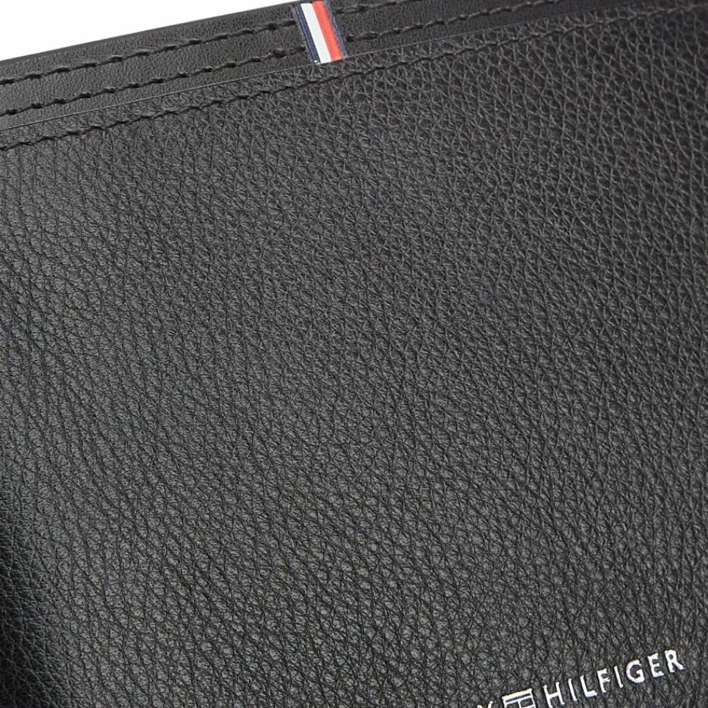 Online Tommy Hilfiger TH Corp Geldbörse Leder 9 cm black