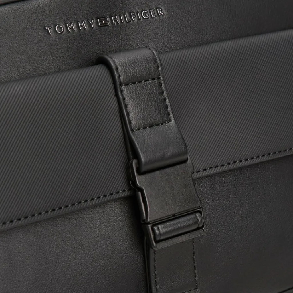 Online Tommy Hilfiger TH Foundation Umhängetasche 23 cm black