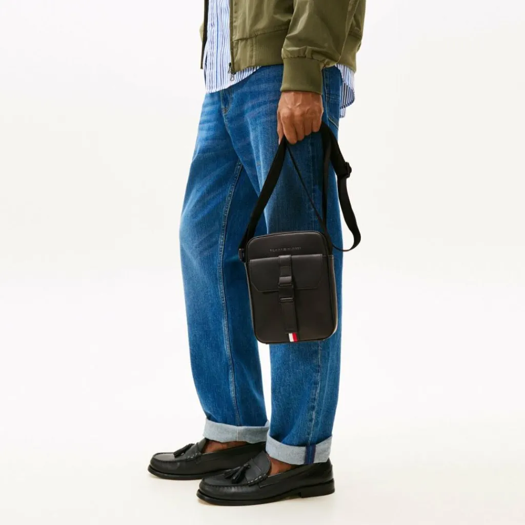 Tommy Hilfiger Umhängetaschen|Mini Bags<TH Foundation Mini Bag Umhängetasche 16 cm black