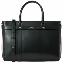 Sale Tommy Hilfiger TH Heritage Schultertasche Leder 38 cm black