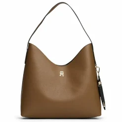 Tommy Hilfiger Schultertaschen|Henkeltaschen<TH Icon Schultertasche 29 cm nordic taupe