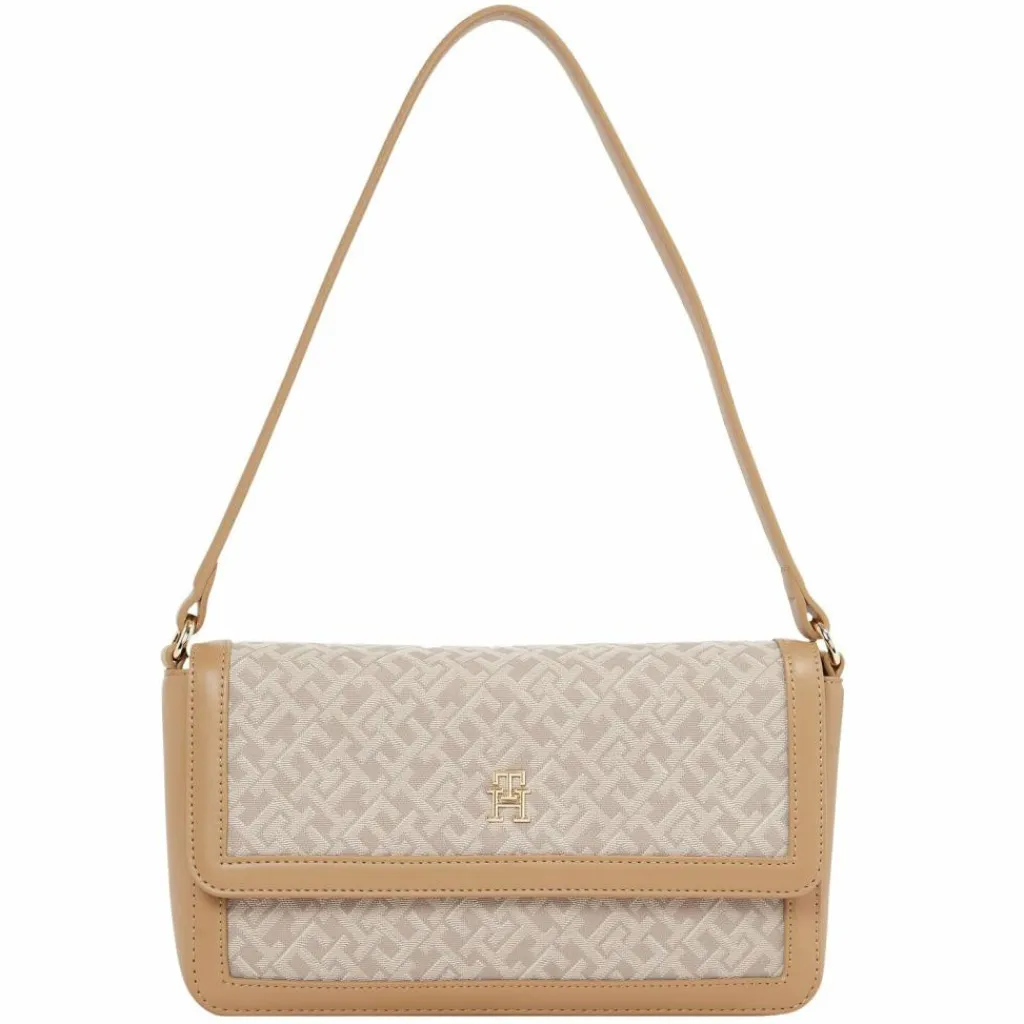 Online Tommy Hilfiger TH Jacquard Schultertasche 26 cm khaki