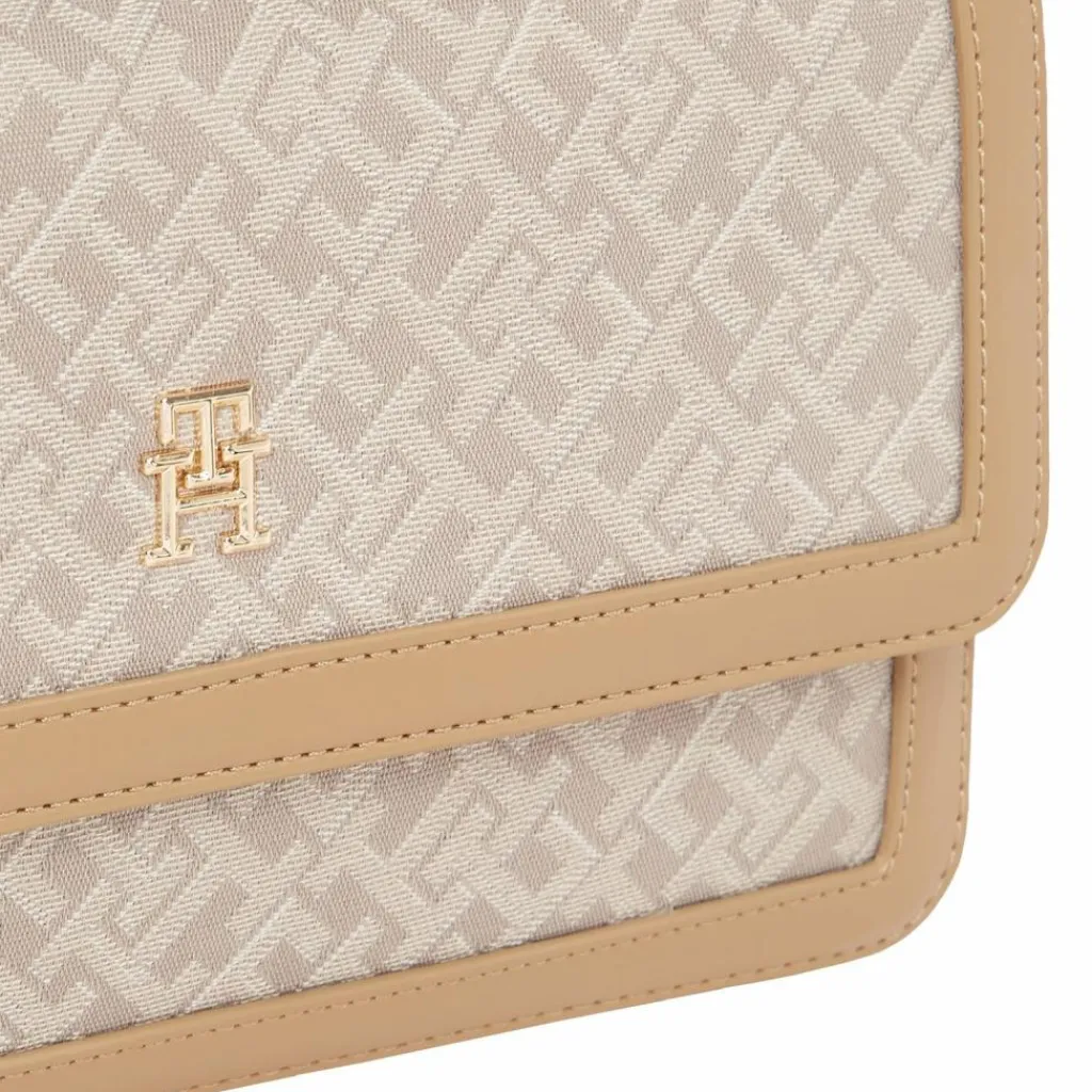 Online Tommy Hilfiger TH Jacquard Schultertasche 26 cm khaki