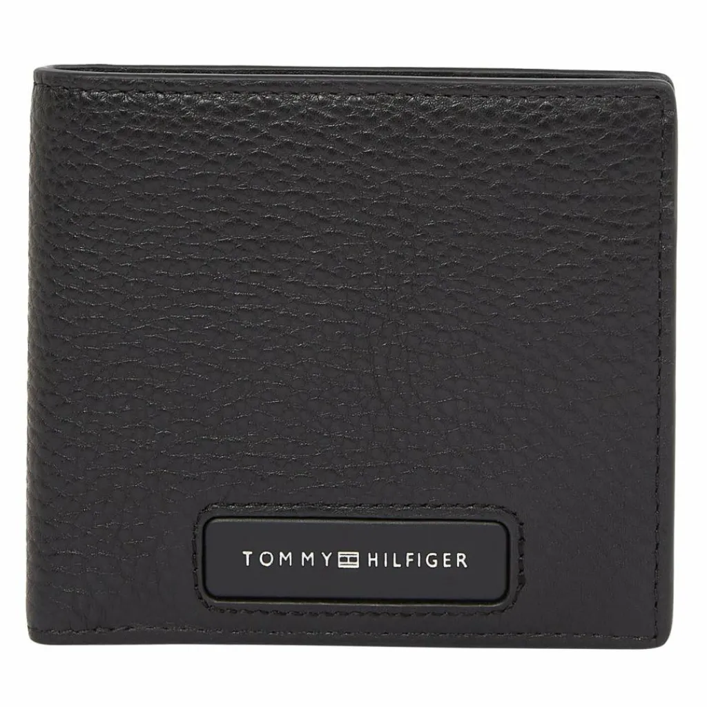Tommy Hilfiger Herrengeldbörsen Querformat<TH Monogram Geldbörse Leder 11.5 cm black