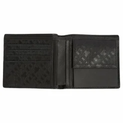 Tommy Hilfiger Herrengeldbörsen Querformat<TH Monogram Geldbörse Leder 11.5 cm black