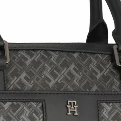 Hot Tommy Hilfiger TH Monogram Aktentasche Leder 40 cm Laptopfach black monogram