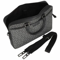 Hot Tommy Hilfiger TH Monogram Aktentasche Leder 40 cm Laptopfach black monogram