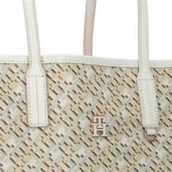 Best Tommy Hilfiger TH Monoplay Leather Shopper Tasche 36 cm neutral