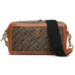 Outlet Tommy Hilfiger TH Monoplay Umhängetasche 21 cm black - tan mix