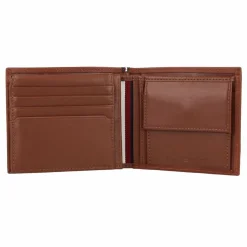 Tommy Hilfiger Herrengeldbörsen Querformat<TH Prem Leather Geldbörse Leder 11.5 cm warm cognac