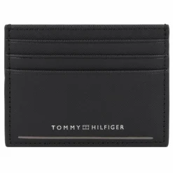 Hot Tommy Hilfiger TH Saffiano Kreditkartenetui Leder 10.5 cm black