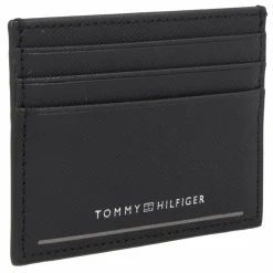 Hot Tommy Hilfiger TH Saffiano Kreditkartenetui Leder 10.5 cm black