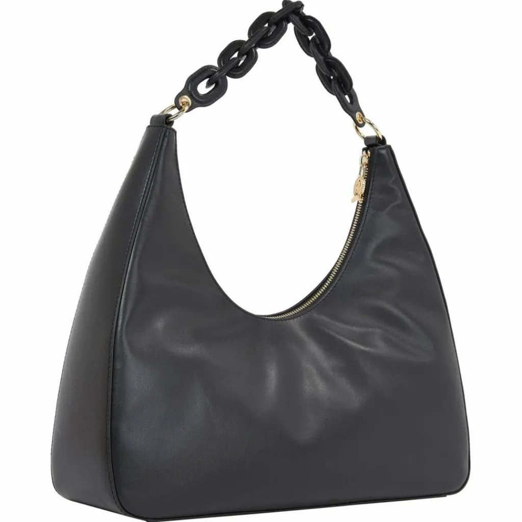 Online Tommy Hilfiger TH Soft Schultertasche Leder 38 cm black