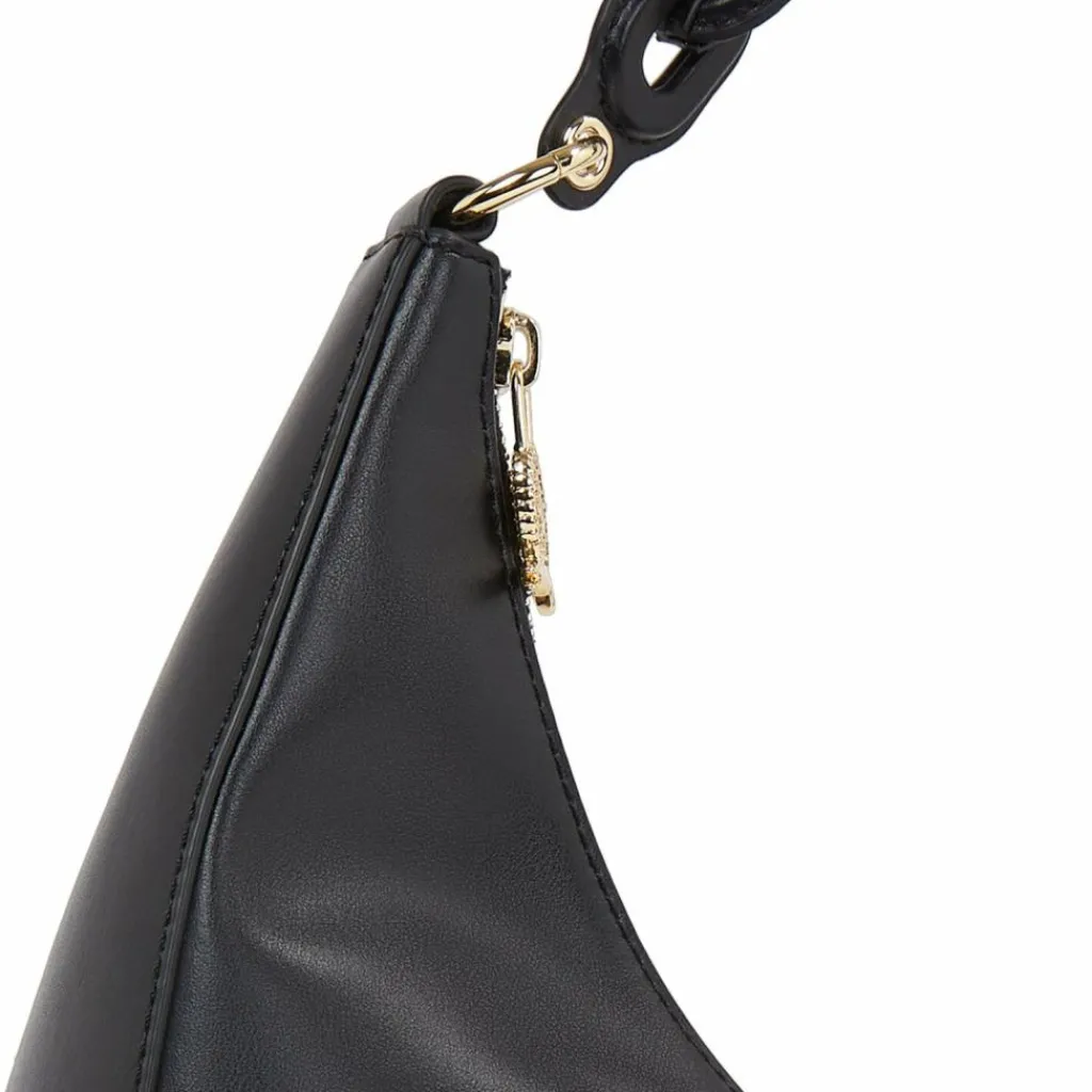 Online Tommy Hilfiger TH Soft Schultertasche Leder 38 cm black
