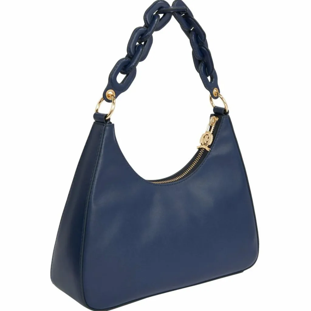 Outlet Tommy Hilfiger TH Soft Schultertasche Leder 38 cm space blue