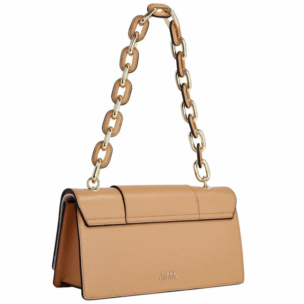 Tommy Hilfiger Schultertaschen|Henkeltaschen<Turnlock Schultertasche Leder 28 cm classic khaki