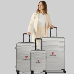 Tonino Lamborghini Koffersets Als Hartgepäck|Koffersets 3-Teilig<Bologna 4 Rollen Kofferset 3-teilig silver 1