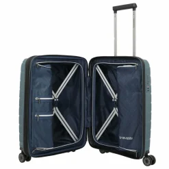 Travelite Air Base 4 Rollen Kabinentrolley 55 cm mit Dehnfalte