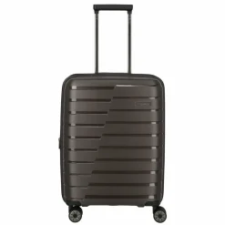 Travelite Hartgepäck Kabinengepäck|4-Rollen Kabinentrolleys<Air Base 4 Rollen Kabinentrolley 55 cm mit Dehnfalte coffee