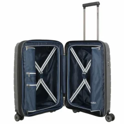 Outlet Travelite Air Base 4 Rollen Kabinentrolley 55 cm mit Dehnfalte anthrazit