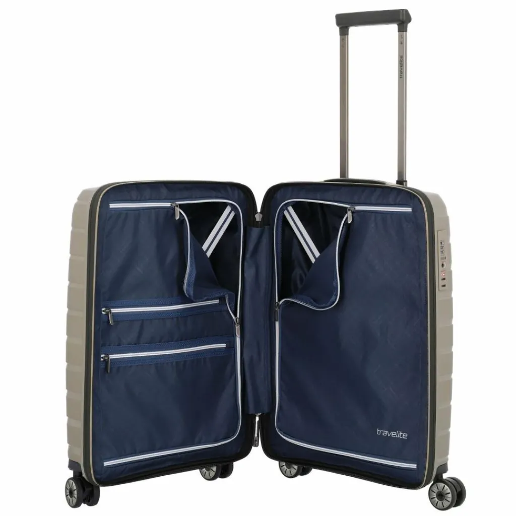 Travelite Hartgepäck Kabinengepäck|4-Rollen Kabinentrolleys<Air Base 4-Rollen Kabinentrolley 55 cm champagner