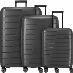 Sale Travelite Air Base 4-Rollen Kofferset 3tlg. deep-black