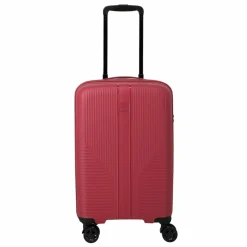 Clearance Travelite Air Stripe 4 Rollen Kabinentrolley 55 cm red