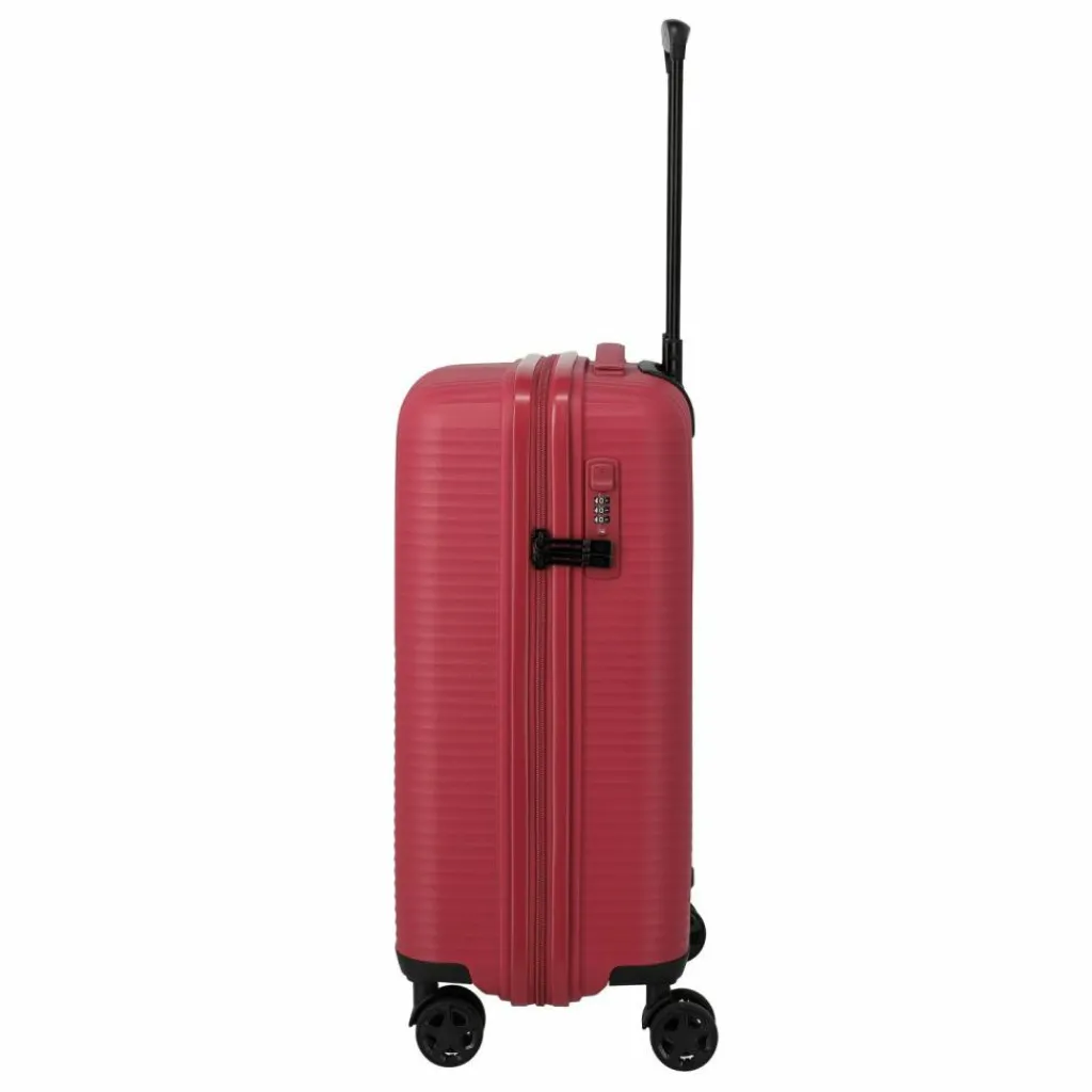 Clearance Travelite Air Stripe 4 Rollen Kabinentrolley 55 cm red
