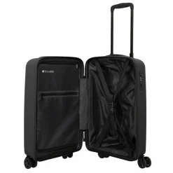 Best Travelite Air Stripe 4 Rollen Kabinentrolley 55 cm black