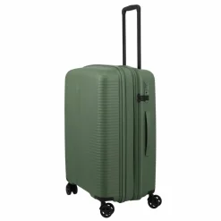 Online Travelite Air Stripe 4 Rollen Kofferset 3-teilig mit Dehnfalte green