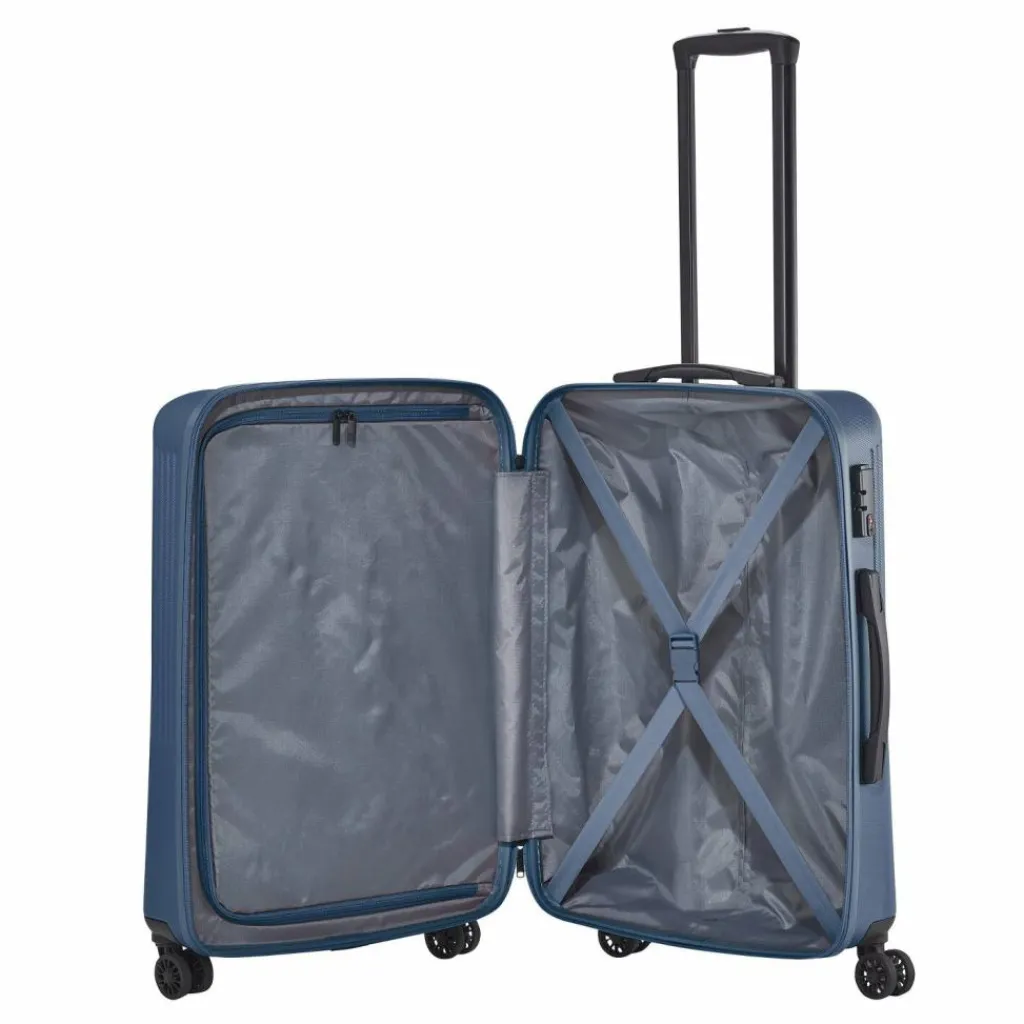 Travelite Hartgepäck|4-Rollen Koffer<Bali 4 Rollen Trolley 67 cm blau