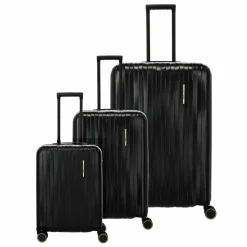 Clearance Travelite Barbara Novelty 4 Rollen Kofferset 3-teilig mit Dehnfalte black