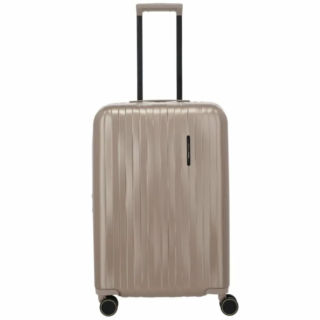 Travelite Hartgepäck|4-Rollen Koffer<Barbara Novelty 4 Rollen Trolley 65 cm mit Dehnfalte satin nude