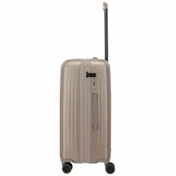 Travelite Hartgepäck|4-Rollen Koffer<Barbara Novelty 4 Rollen Trolley 65 cm mit Dehnfalte satin nude