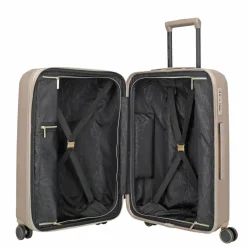 Travelite Hartgepäck|4-Rollen Koffer<Barbara Novelty 4 Rollen Trolley 65 cm mit Dehnfalte satin nude