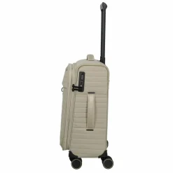 Travelite Weichgepäck Kabinengepäck|4-Rollen Kabinentrolleys<Barbara Stepp 4 Rollen Kabinentrolley S 55 cm mit Dehnfalte satin nude
