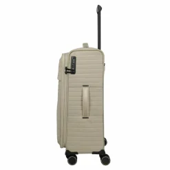 Travelite Weichgepäck|4-Rollen Koffer<Barbara Stepp 4 Rollen Trolley M 68 cm mit Dehnfalte satin nude