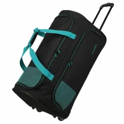 Outlet Travelite Basics 2 Rollen Reisetasche 71 cm schwarz-petrol